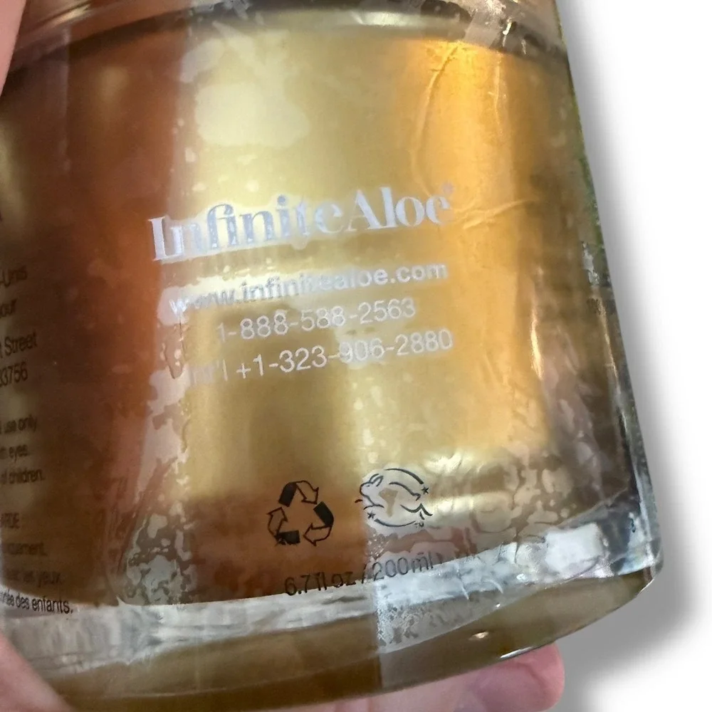 Infinite Aloe NEW reparneu Gold Anti Aging Formula Face Cream 6.7oz Made in USA
